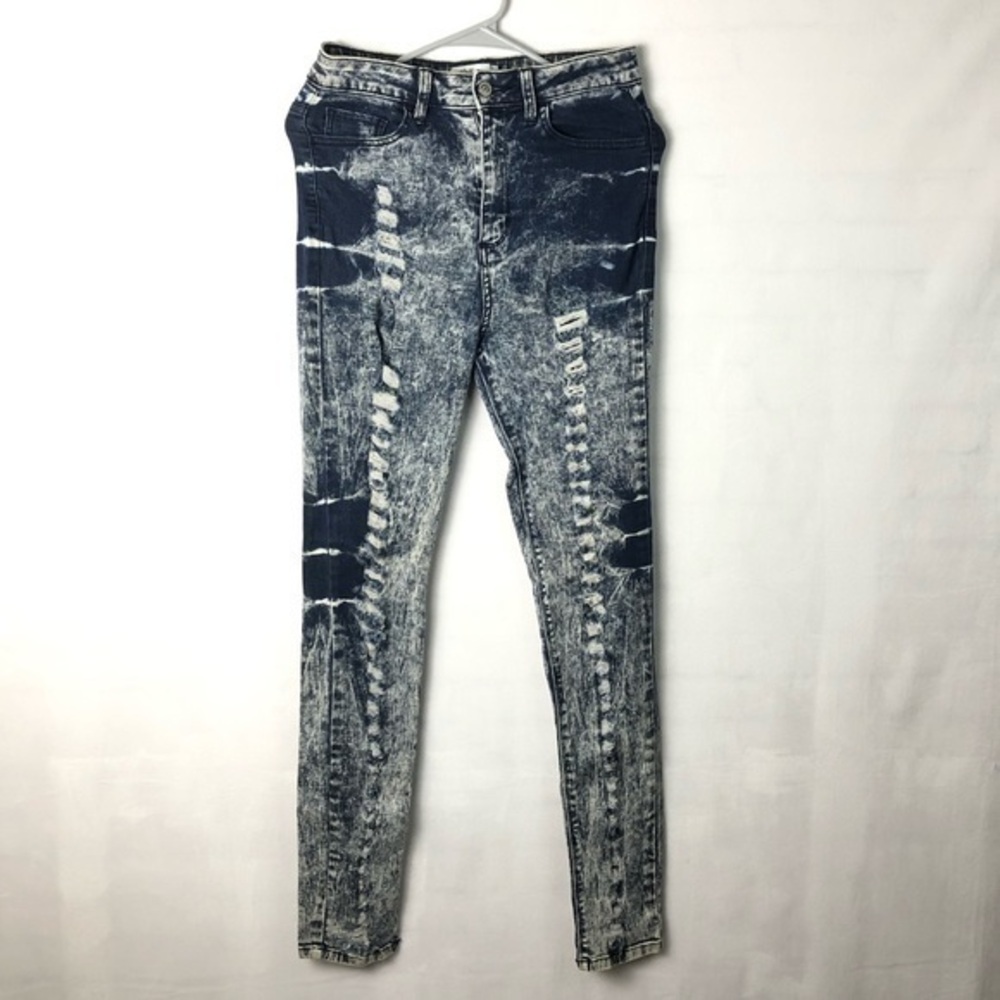 Cello High Rise Super Distressed Skinny Jeans Sz 9